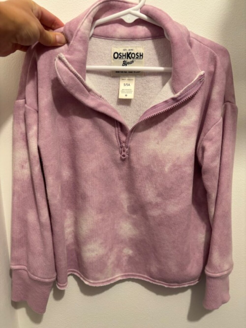 Girls OshKosh Tie-Dye Light Purple Pullover